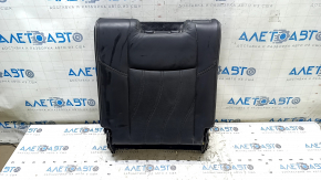 Rear seat backrest, 3rd row, left, Infiniti JX35 QX60 13-15, black leather, perforated