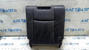 Backrest of the rear row of seats, 3rd row, right, Infiniti JX35 QX60 13-15, black leather, perforation