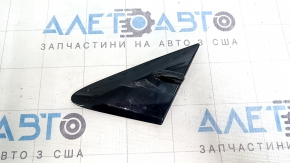 Triangle plug for the front left door of a Lexus ES300h ES350 13-18, gloss black, scratches, broken fastener