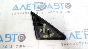 Triangle plug for the front left door of a Lexus ES300h ES350 13-18, gloss black, scratches, broken fastener