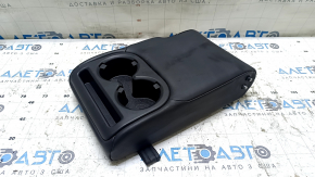 Rear seat armrest, 2nd row, Infiniti QX50 19-25, black leather, cleanable