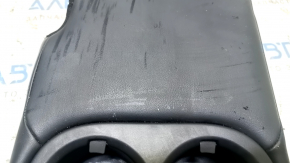 Rear seat armrest, 2nd row, Infiniti QX50 19-25, black leather, cleanable