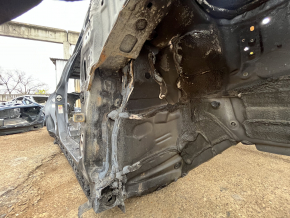 Front right quarter panel of Toyota Camry v70 18-24 on the body, black, burnt