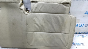 Rear seat cushion trim, 2nd row, left, 2nd row, Ford Flex 13-19, leather, beige