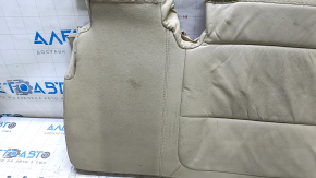 Rear seat cushion trim, 2nd row, left, 2nd row, Ford Flex 13-19, leather, beige