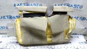 Rear seat cushion trim, 2nd row, left, 2nd row, Ford Flex 13-19, leather, beige