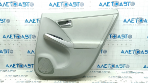 Door trim, rear left, Toyota Prius 30 10-15, gray with gray cloth insert, gray cloth armrest, gray molding structure, scuffs, scratches, dry cleaning