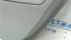 Door trim, rear left, Toyota Prius 30 10-15, gray with gray cloth insert, gray cloth armrest, gray molding structure, scuffs, scratches, dry cleaning