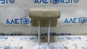 Rear central headrest Ford Flex 13-19 beige leather, cleanable