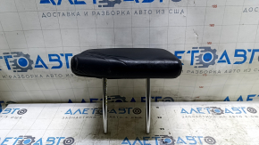 Rear center headrest Nissan Rogue 14-16 black leather, wrinkled