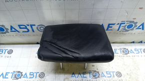 Rear center headrest Nissan Rogue 14-16 black leather, wrinkled