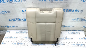 Rear seat backrest, 3rd row, left, Nissan Pathfinder 13-16, beige leather, for cleaning