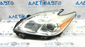 Left front headlight for Toyota Prius 30 13-15, restyling, halogen, polishable