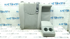Rear seat backrest, 2nd row, right, Toyota Prius 30 10-15, light gray velour, with belt and armrest, for cleaning