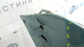Rear bumper bare Toyota Prius 30 10-15 green, cracked, dented