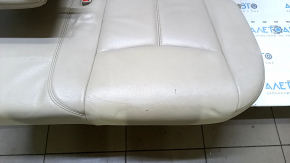 Rear seats, 2nd row, left, Nissan Pathfinder 13-16, beige leather, needs cleaning, dent