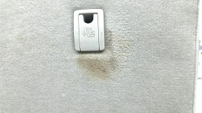 Rear seat backrest, 2nd row, left, Toyota Prius 30 10-15, light gray velour, dry-cleanable, tacked