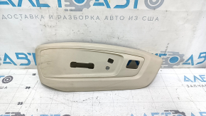 Upper left side driver's seat trim for Lexus ES300h ES350 13-18 beige, under control, scratches, needs cleaning