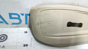 Upper left side driver's seat trim for Lexus ES300h ES350 13-18 beige, under control, scratches, needs cleaning