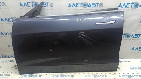Tesla Model 3 front left door assembly, 18-20 PMNG graphite, scratch, chip, and scratches on the molding
