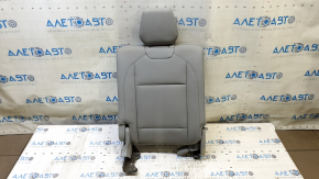 Right rear seat backrest, 3rd row, Acura MDX 14-16, gray leather, with headrest