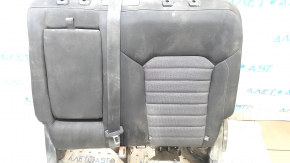 Rear seat, 2nd row, upper left, Ford Edge 15-24, black cloth, with armrest, with belt