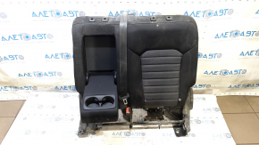 Rear seat, 2nd row, upper left, Ford Edge 15-24, black cloth, with armrest, with belt
