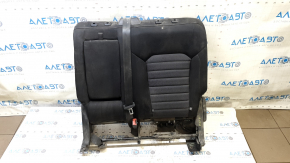 Rear seat, 2nd row, upper left, Ford Edge 15-24, black cloth, with armrest, with belt