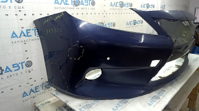 Bare front bumper for Lexus ES300h ES350 2013-2015 pre-restored, with parking sensors, blue 8V3, cracked, scratches