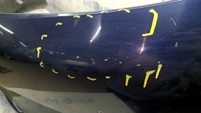 Bare front bumper for Lexus ES300h ES350 2013-2015 pre-restored, with parking sensors, blue 8V3, cracked, scratches