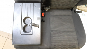 Rear seat backrest, 2nd row, left, VW Tiguan 09-18, black cloth, for cleaning, without headrest