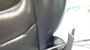 Rear seat backrest, 2nd row, right, VW Tiguan 09-18, black leather