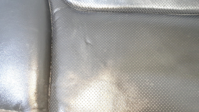 Rear seat cushion, 2nd row, left, Mazda CX-9 16-17, black leather, perforated, wrinkled