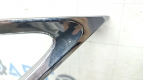 Front bumper grille frame for Lexus ES300h ES350 13-15 pre-rest chrome, lower parts torn off, cracked, sand