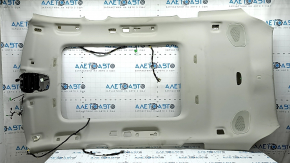 Volvo XC90 16-23 headliner for panoramic windows, for 3rd row, gray, with speaker grilles and microphones, dry-cleanable, creases