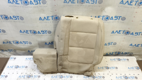 Rear seat back trim, 2nd row, left, VW Tiguan 09-17, beige leather, perforated, for cleaning