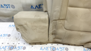 Rear seat back trim, 2nd row, left, VW Tiguan 09-17, beige leather, perforated, for cleaning