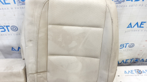 Rear seat back trim, 2nd row, left, VW Tiguan 09-17, beige leather, perforated, for cleaning