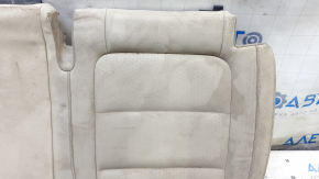 Rear seat cushion cover, 2nd row, left, VW Tiguan 09-17, beige leather, perforated, dry-cleanable