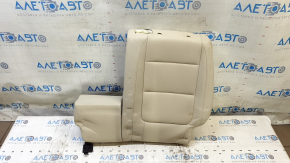 Rear seat back trim, 2nd row, left, VW Tiguan 09-17, beige leather, perforated, for cleaning