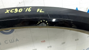Volvo XC90 16-23 front left fender arch trim, black, scratches, chip