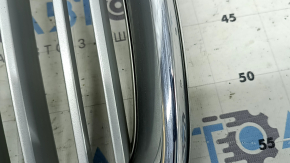 Volvo XC90 16-19 grille with gray badge, chrome frame, under the camera, sand, chrome trim