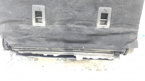 Backrest of the rear row of seats left 2nd row Lincoln MKC 15-19 black leather, with belt and armrest, perforation,