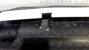 Ford Edge 15-24 rear seat cushion, black leather, titanium, perforation, scratches, dents, broken foam