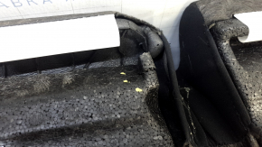 Ford Edge 15-24 rear seat cushion, black leather, titanium, perforation, scratches, dents, broken foam