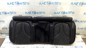 Lincoln MKC 15-19 rear seat cushion, black leather, perforated, needs cleaning, foam break, foam tear