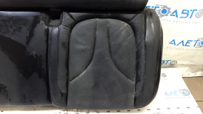Lincoln MKC 15-19 rear seat cushion, black leather, perforated, needs cleaning, foam break, foam tear