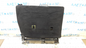 Rear row of seats, upper left part, Lincoln MKC 15-19, black leather, perforated, with belt and armrests, dry-cleanable, scratches, dents