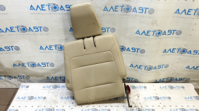 Rear seat back, 3rd row, left, Ford Flex13-19-19, beige leather, for cleaning