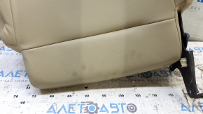 Rear seat back, 3rd row, left, Ford Flex13-19-19, beige leather, for cleaning